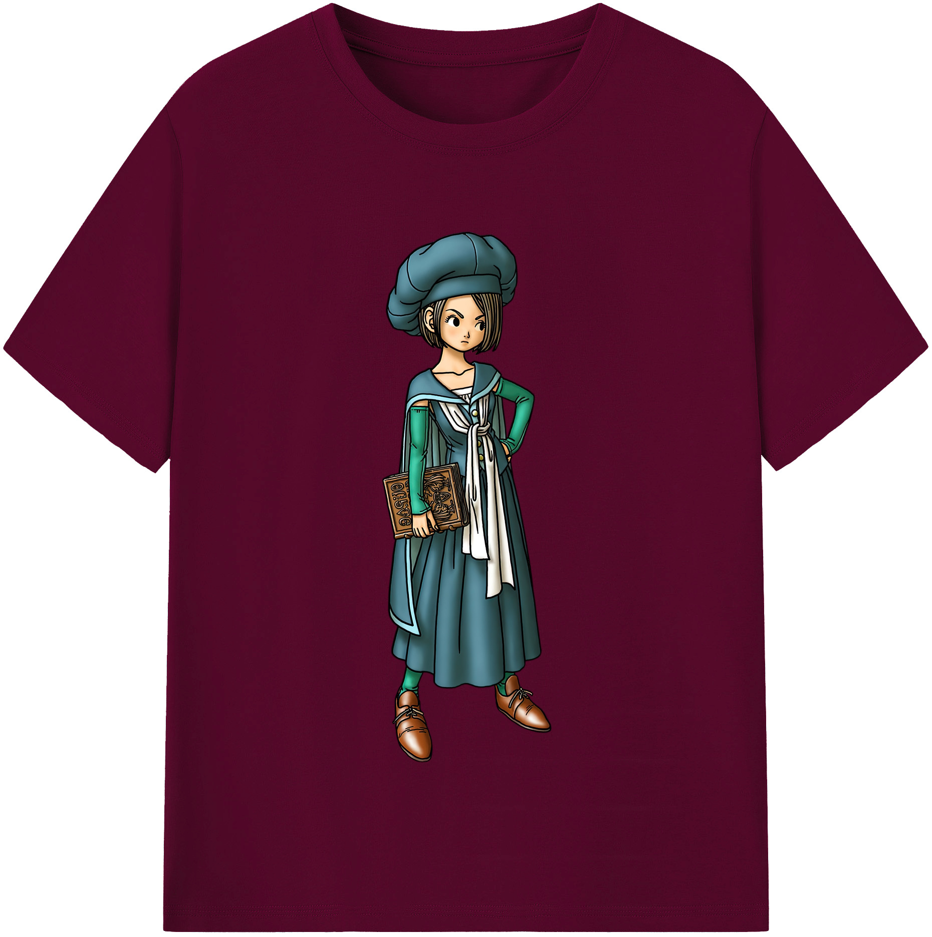（画像用） ドラゴンクエスト Doragon Kuesuto Dragon Quest レディースカジュアルプリントTシャツ（綿100％）